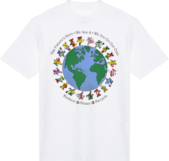 Grateful Dead Vintage 1992 Reuse Reduce Recycle Print T Shirt