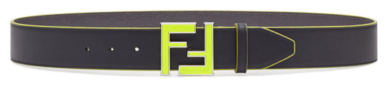 Green Logo Fendi Belt