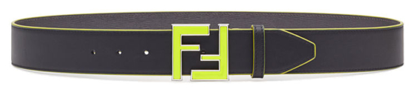 Green Logo Fendi Belt