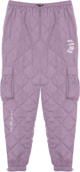 Grimey Purple Quilted Cargo Pants
