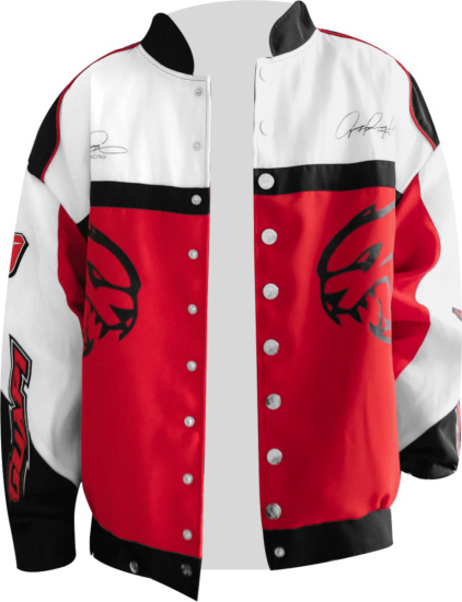 Guapi White Red Black Hellcat Racer Jacket