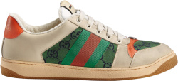 White & Green-GG 'Screener' Sneakers
