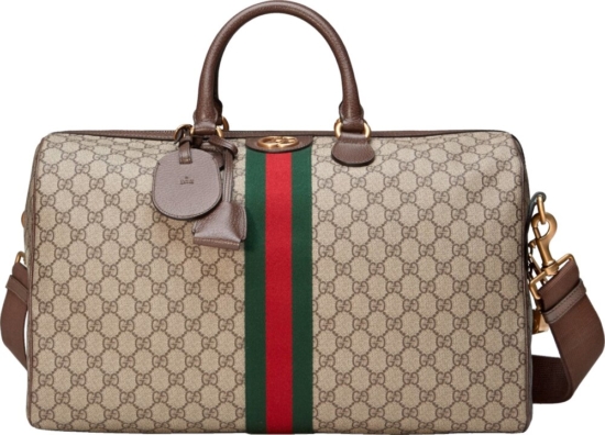 Gucci Gg Canvas Beige Duffle Bag