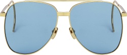 Gold & Blue Aviator Sunglasses (GG0953S)