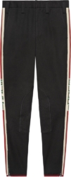 Gucci Gabardine Stretch Pant With Gucci Side Stripe