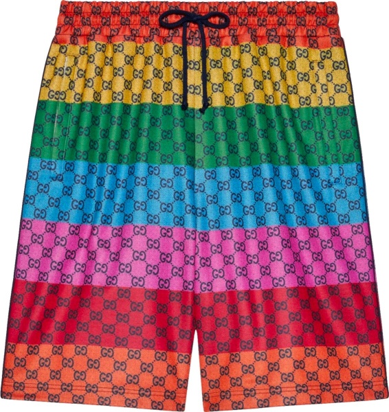 Gucci Striped Multicolor Gg Shorts 661176xjdlp4206