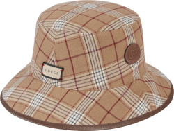 Gucci Beige Check Reversible Bucket Hat