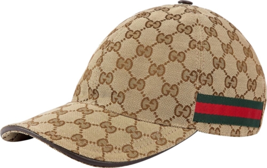 Gucci Beige Monogram Canvas Hat