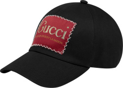 Gucci Black La Saison Patch Hat