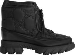 Black Nylon 'Romance GG' Boots