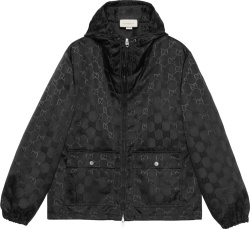 Gucci Black Off The Grid Hooded Jacket 631105zaebn1000