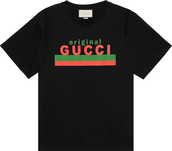 Gucci Black Original Gucci Logo T Shirt 616036xjcoq1082