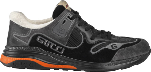 Gucci Black Suede Ultrapace Sneakers