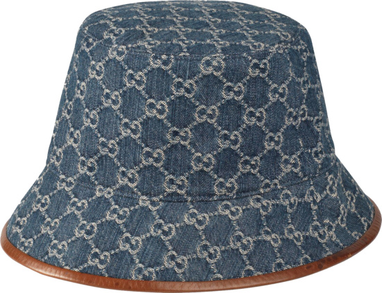 Gucci Blue Denim Bucket Hat 576371 4hac3 4264