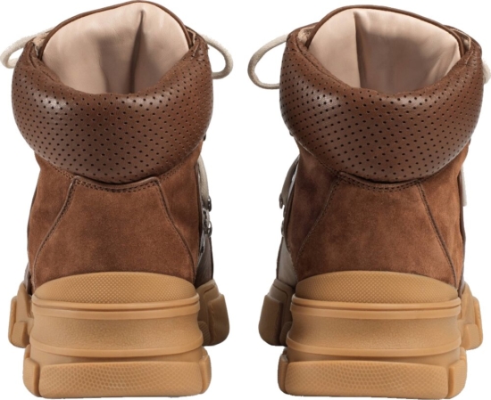 Gucci Brown Leather & Supreme Canvas Hiking Boots | Incorporated Style