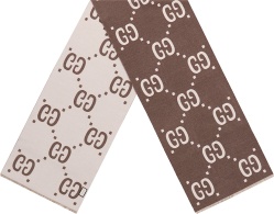 Brown & Ivory GG Wool Scarf