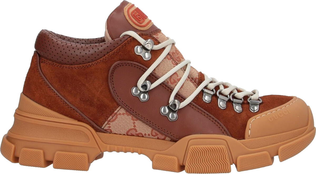 Gucci Brown Suede 'Flashtrek' Hiking Boots | Incorporated Style