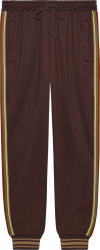 Gucci Brown Side Striped Jogging Pants