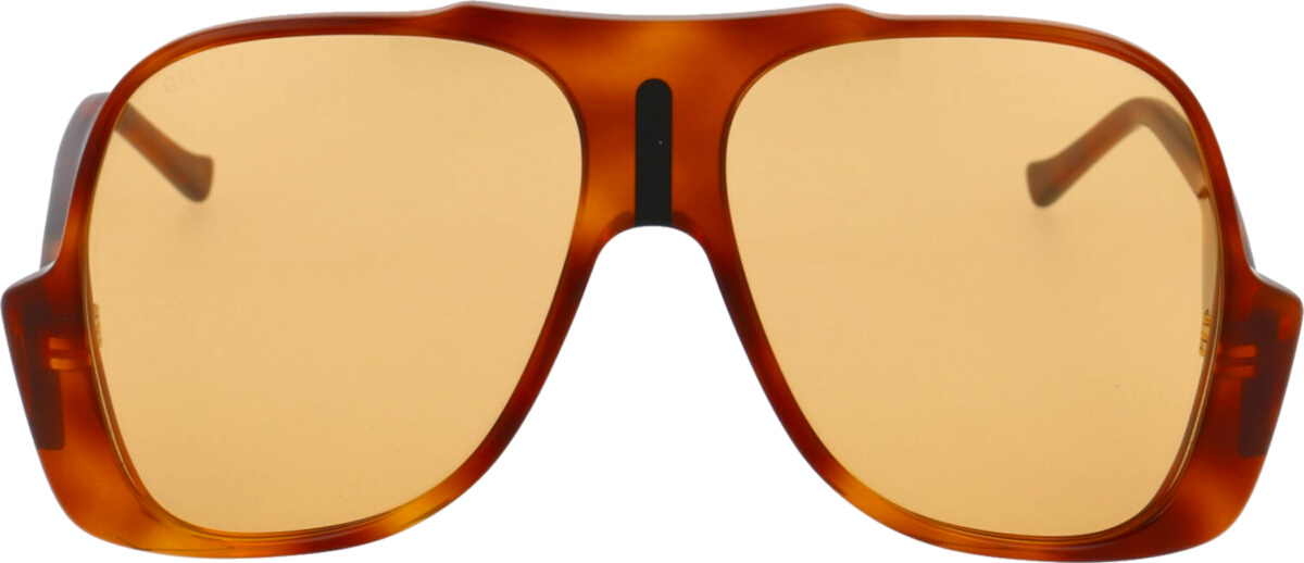 Gucci Brown Upside-Down Aviator Sunglasses (GG0785S) | Incorporated Style