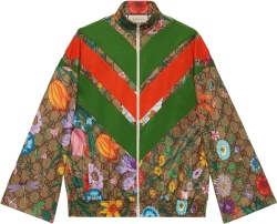 Gucci Gg Supreme Floral Track Jacket