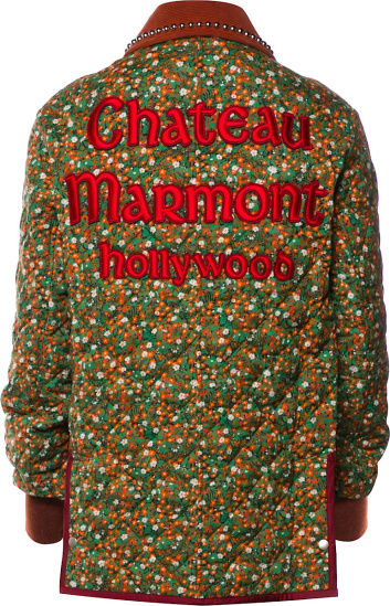 Gucci Green Liberty Print Chateau Marmont Quilted Jacket