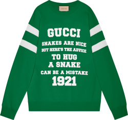 Gucci Green To Hug A Snake Sweatshirt