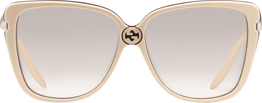 Gucci Ivory Butterfly Sunglasses