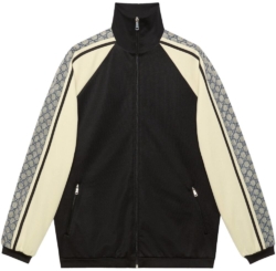 Gucci Logo Motif Stripe Track Jacket