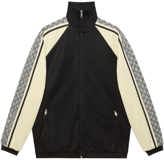 Gucci Logo Motif Stripe Track Jacket