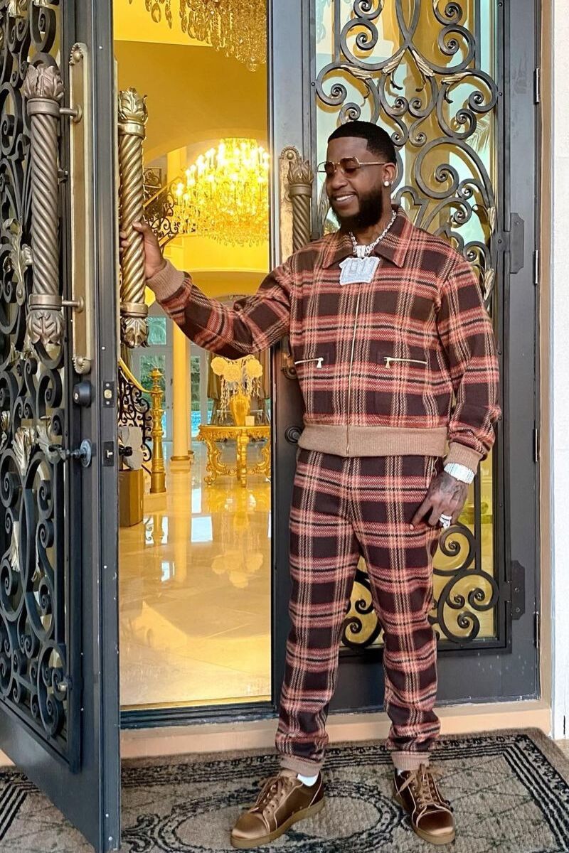 Gucci Mane Wearing Matching a Gucci Tracksuit, & Louboutin Fit