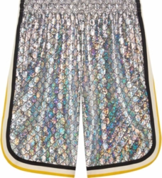 Gucci Metallic Laminated Shorts