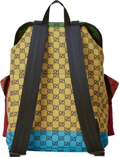 Gucci Multicolor Gg Canvas Backpack