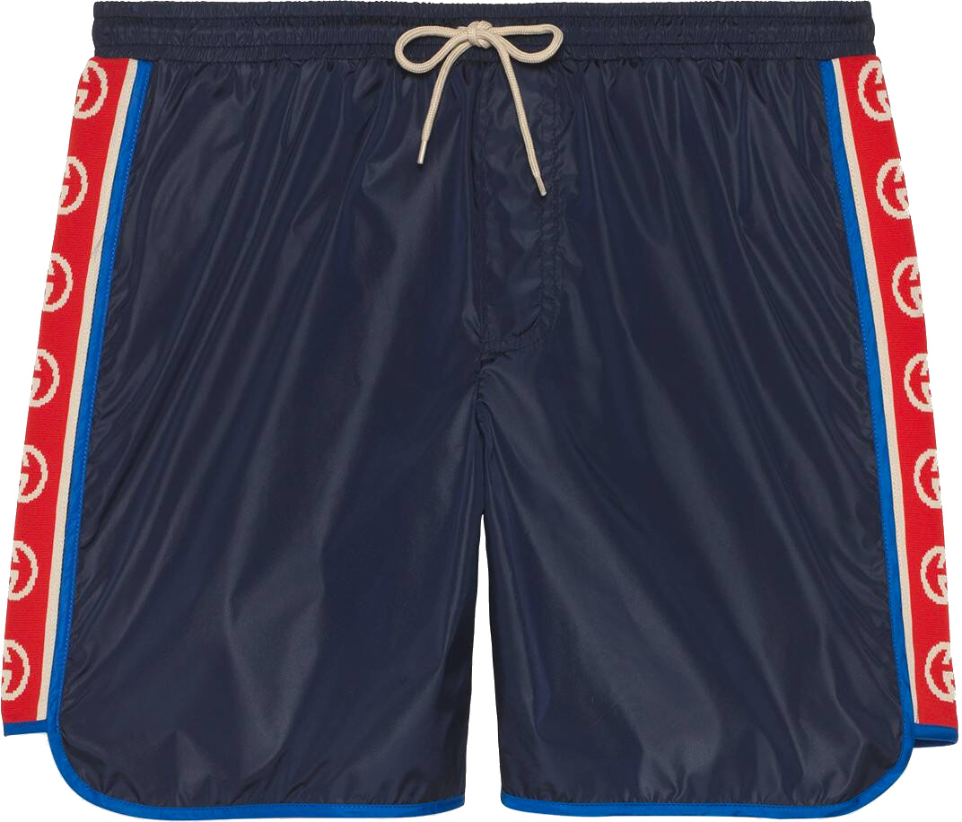 navy gucci shorts