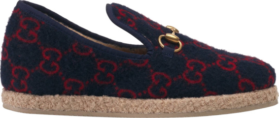 Gucci Navy Fria Loafers
