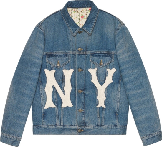 Gucci New York Yankees Patch Denim Jacket