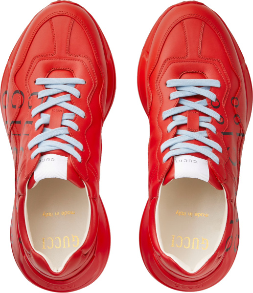 Gucci Red Gucci 100 Rhyton Sneakers