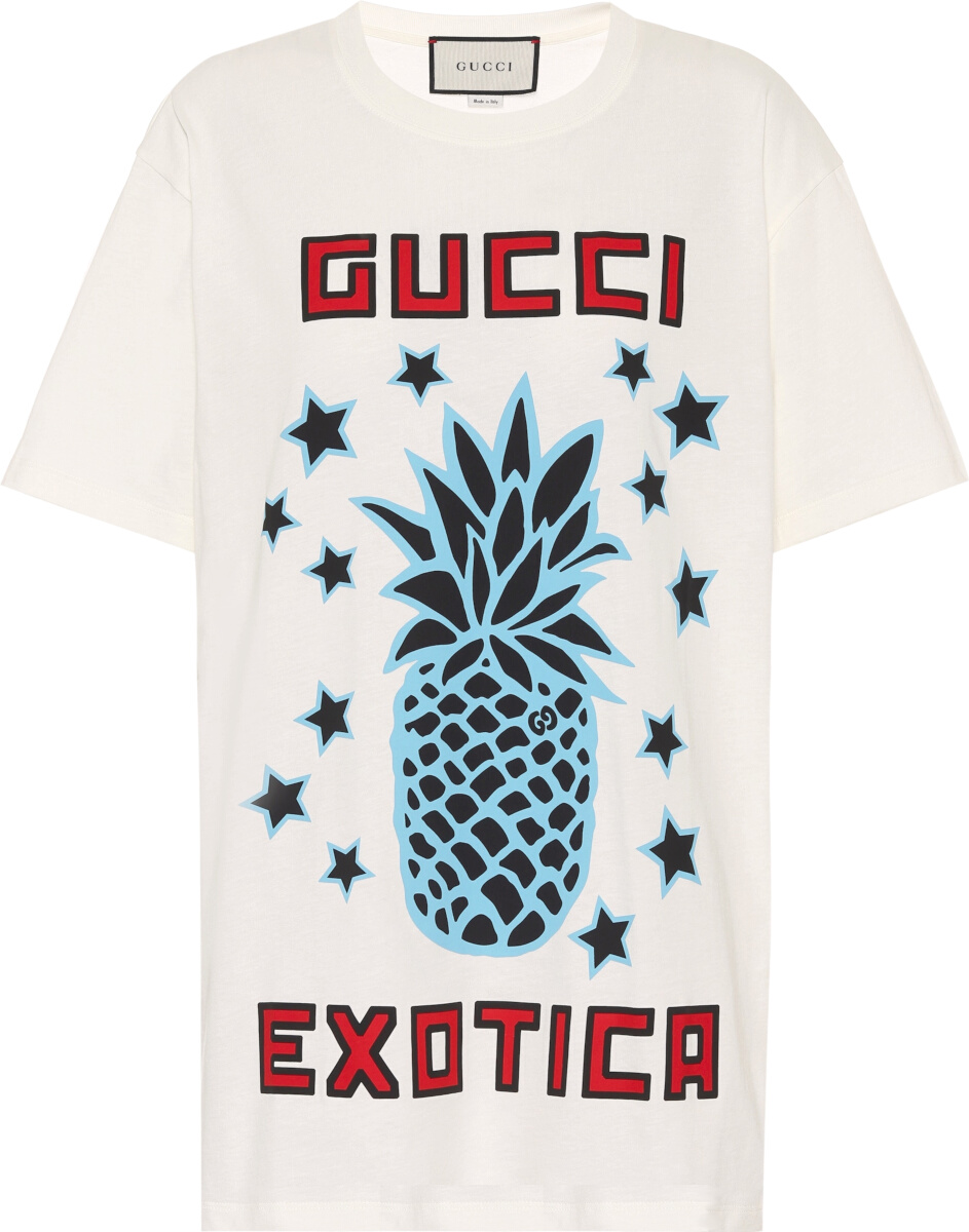 Gucci White Pineapple Print T-Shirt | Incorporated Style