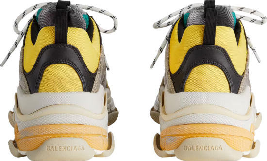 Gucci X Balenciaga Beige And Multicolor Triple S Sneakers