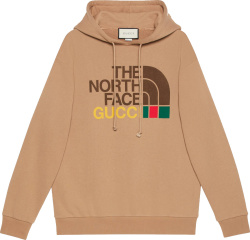Gucci X The North Face Brown Logo Hoodie 615061 Xjdby 2597