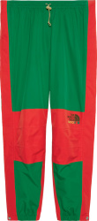 Gucci X The North Face Green And Red Trackpants 663766zlx453475