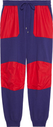 Gucci x The North Face Blue & Red-Panel Sweatpants
