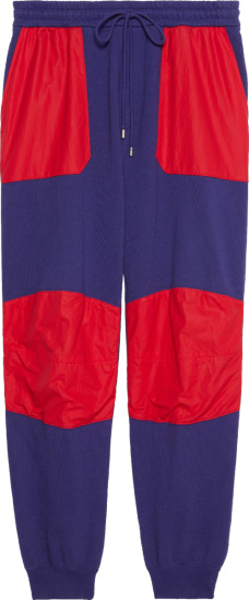 Gucci X The North Face Purple And Red Panel Sweatpants 671463xjdrn4453