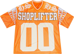 Orange 'SHOPLIFTER' Football Jersey