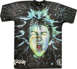 Hellstar Black Electic Kid Print T Shirt