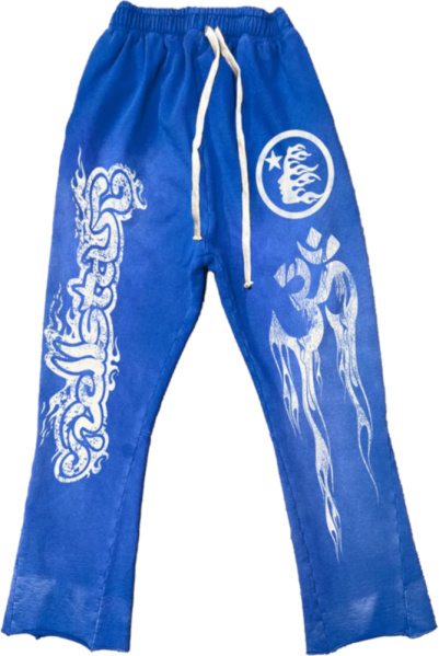 Hellstar Blue Yoga Sweatpants
