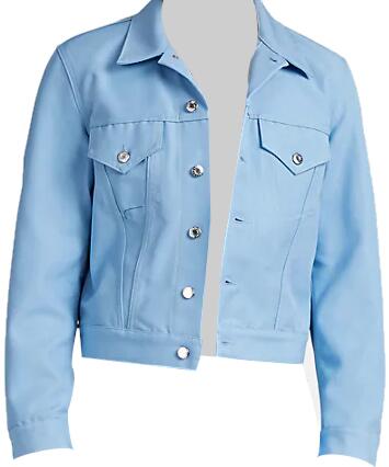light blue jean jacket