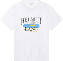 Helmut Land White Ocean Sailboat T Shirt