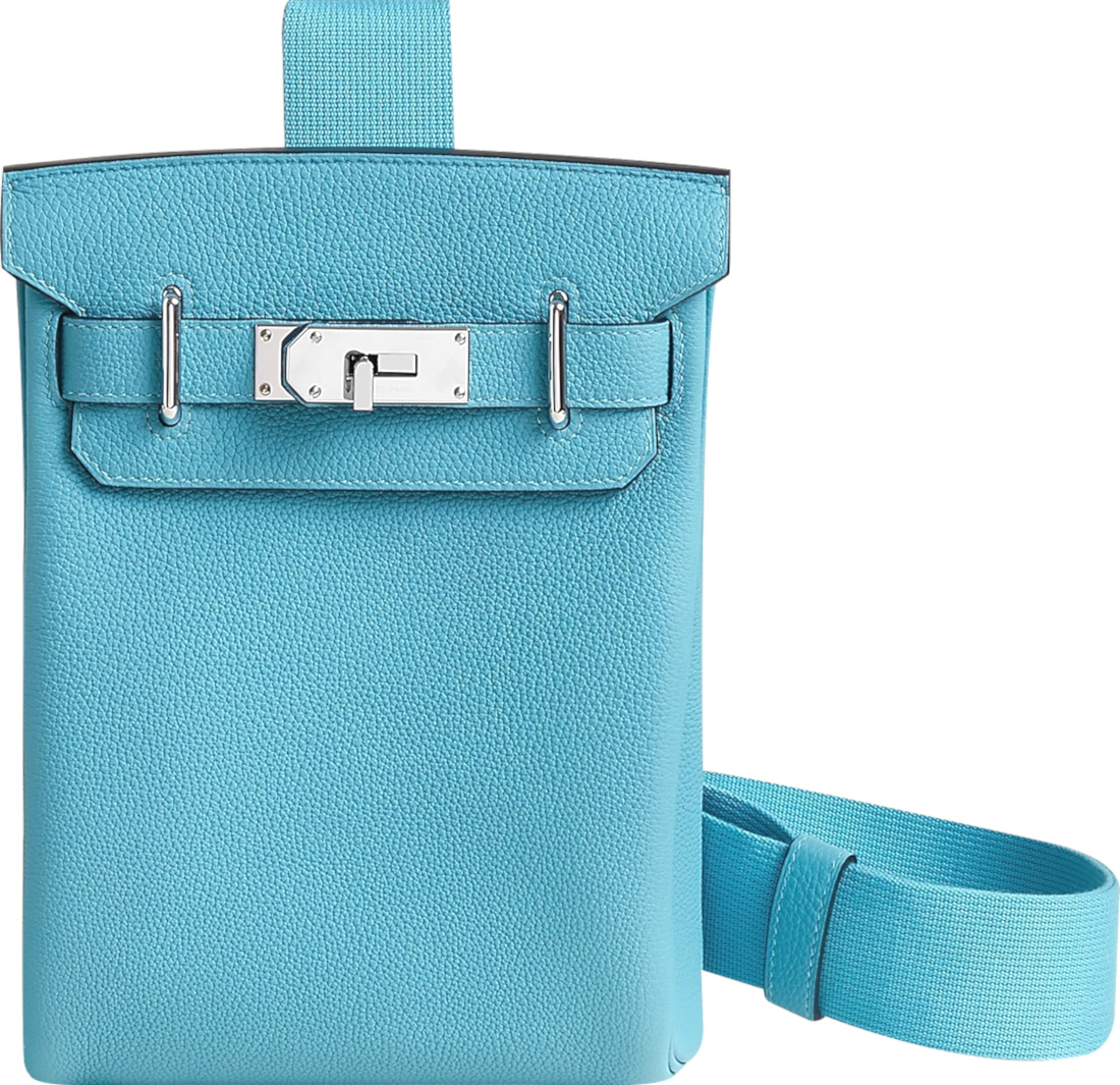 Hermes Light Blue 'Hac a Dos' Sling Backpack | INC STYLE