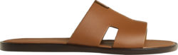 Hermes Medium Brown And Dark Brown Sole Izmir Sandals