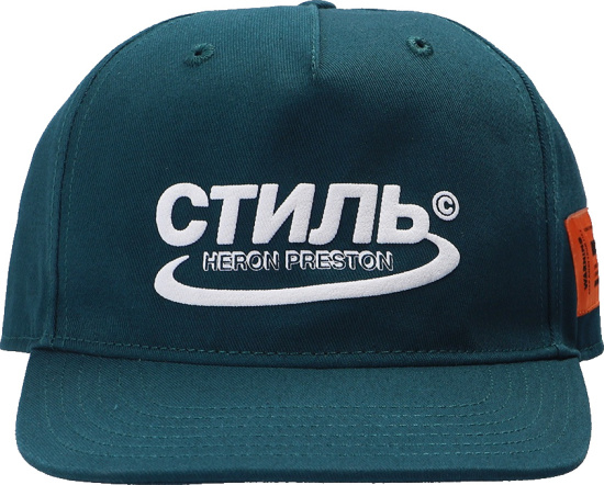 Heron Preston Green Logo Hat